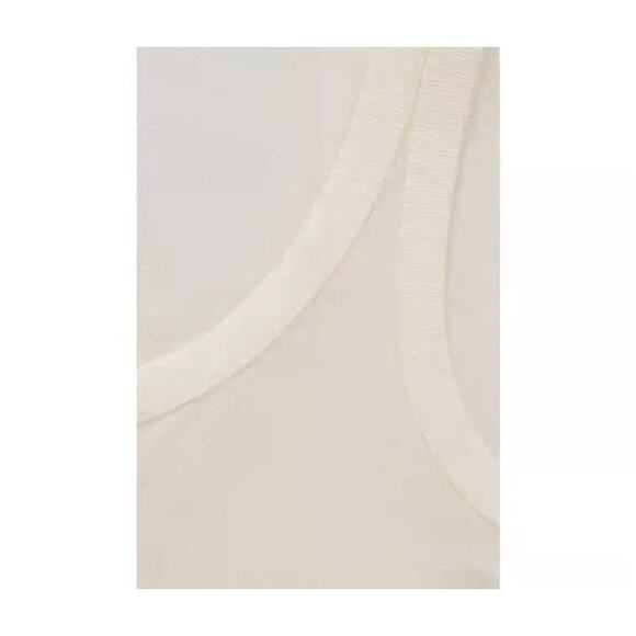 NWT COS Cream Colored Knit Scoop Neck Tank Maxi Dress Minimalist Size Large - Picture 5 of 6